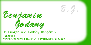 benjamin godany business card