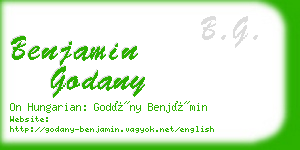 benjamin godany business card